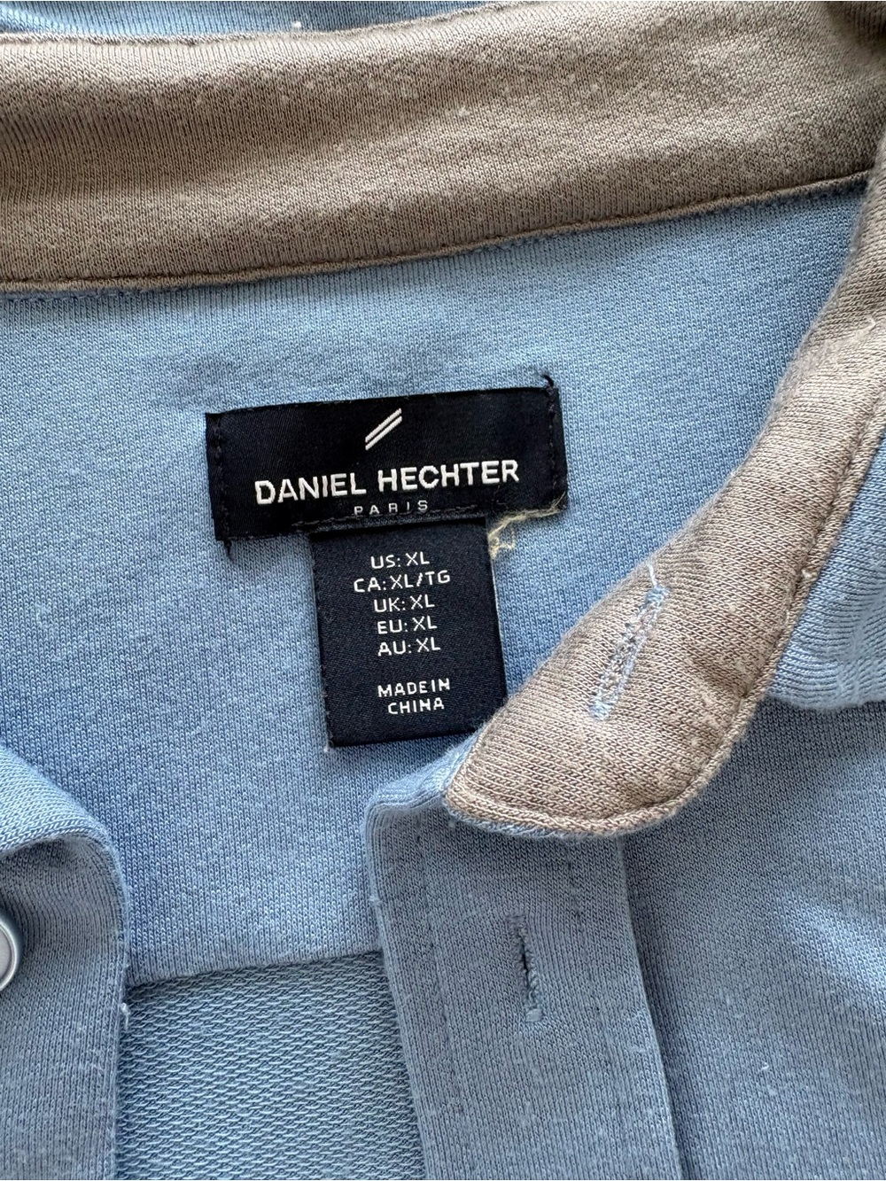 Daniel Hechter Light Blue Short-Sleeve Polo Shirt - Picture 3 of 4